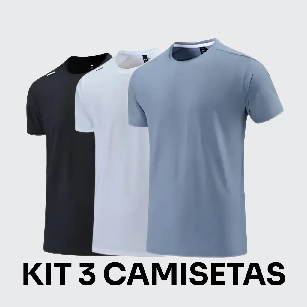 Kit 3 Camisetas Tech Premium Anti-Odor - Athlon